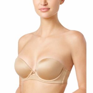 Maidenform Women’s Strapless Natural Boost Padding Comfortable Shaping Bra 34A